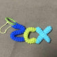 Letter name crochet key pendant handmade wool diy knitting handmade gift