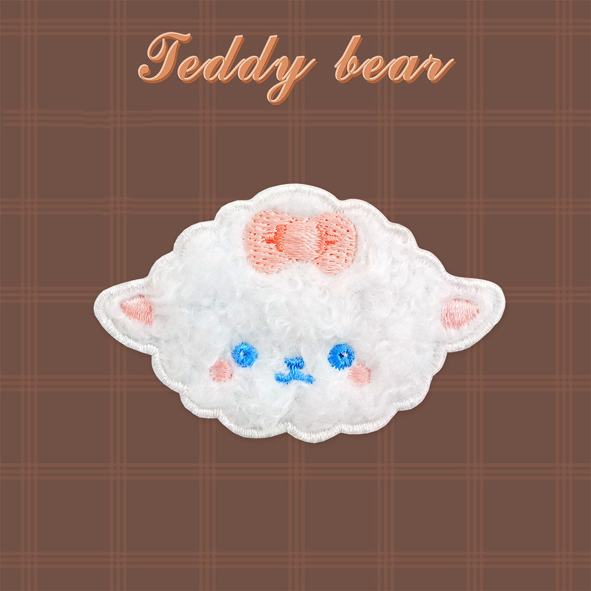 Plush Bear Scarf Embroidery Patch