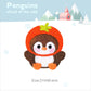 Plush Penguin Embroidery Patch