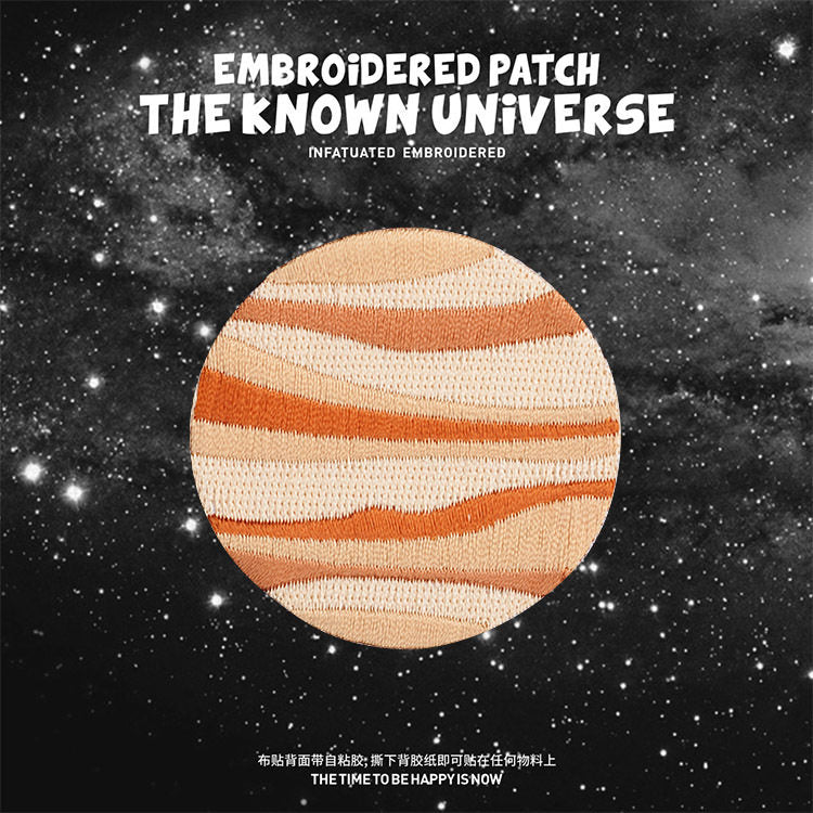 Planets, Universe, and Moon Embroidered Patches