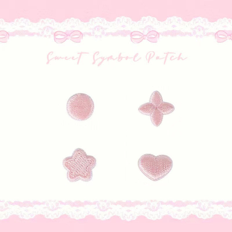 Heart & Star Embroidered Patch