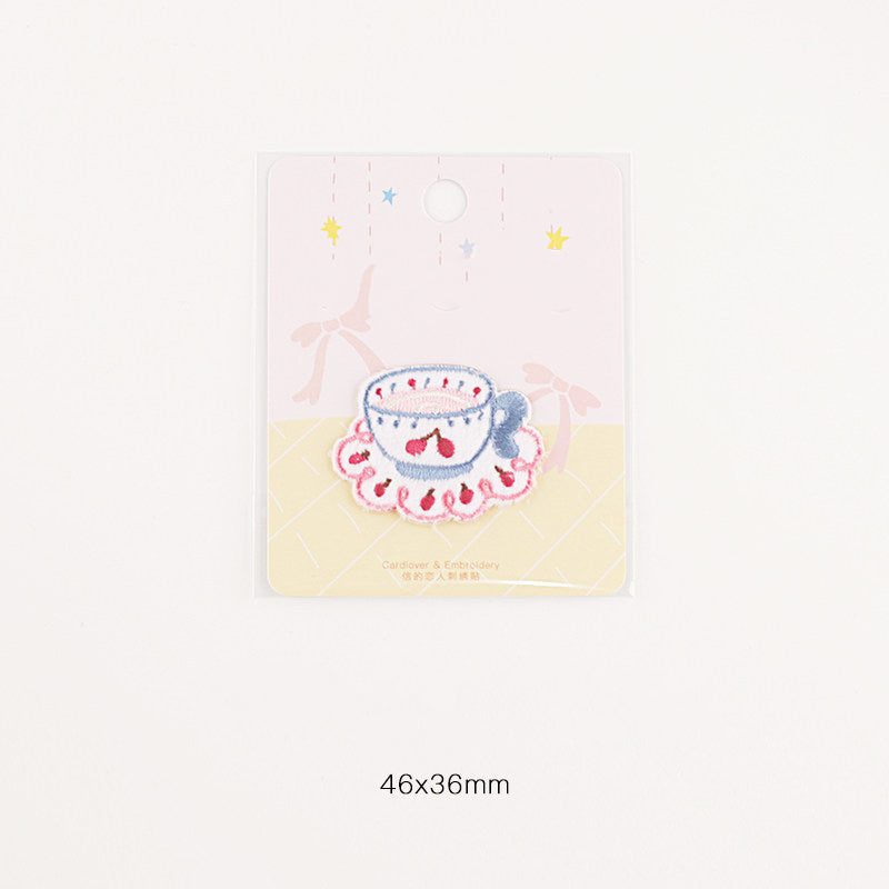 Plush Bear Scarf Embroidery Patch