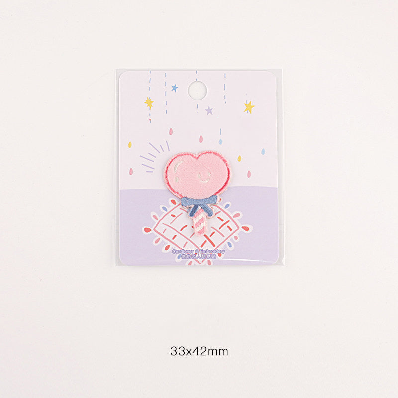 Plush Bear Scarf Embroidery Patch