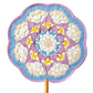 DIY crochet fan kit with traditional Chinese style, featuring Dunhuang patterns, for handmade crafts, including coasters and fans as gifts.