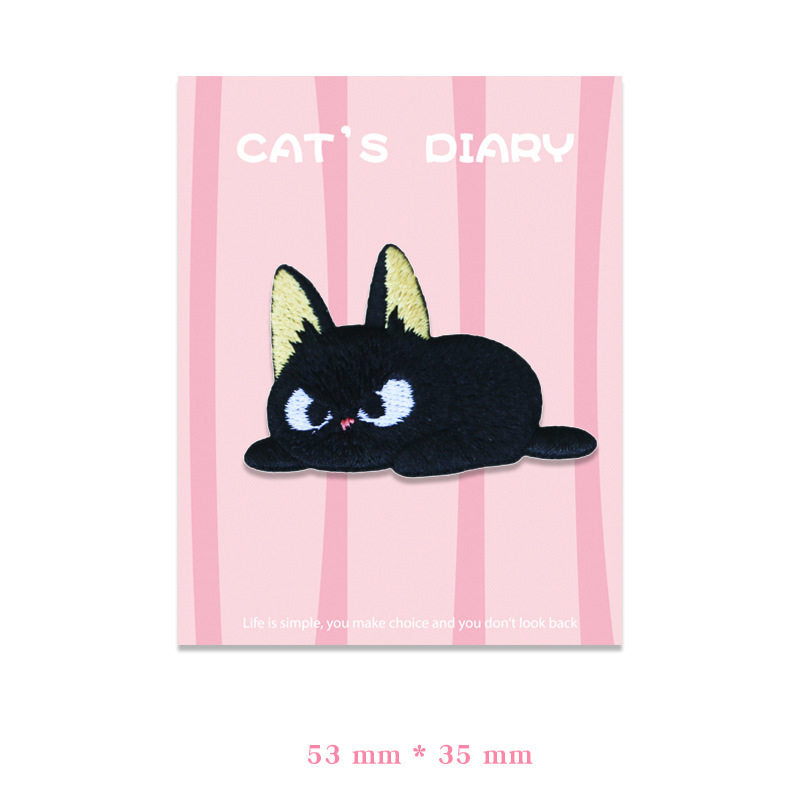 Black Cat Embroidery Patch