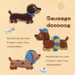 Soft & Cute Dachshund Embroidery Patch