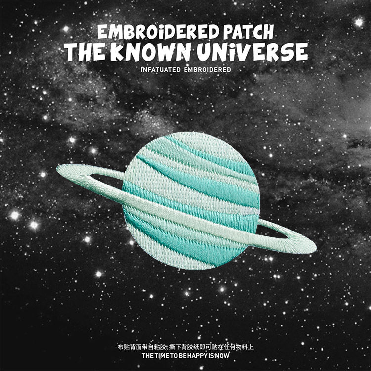 Planets, Universe, and Moon Embroidered Patches