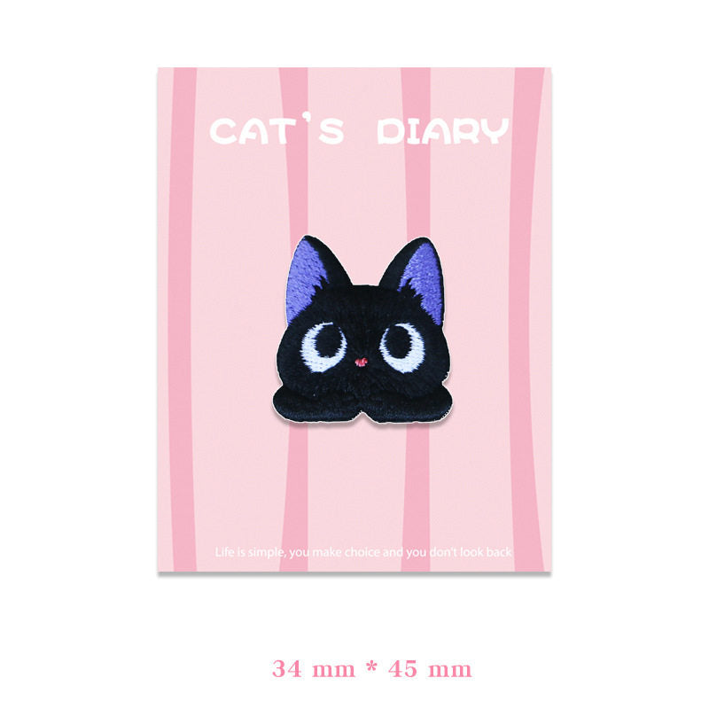 Black Cat Embroidery Patch