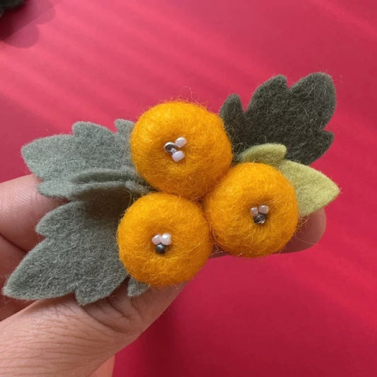 Chestnut Pinecone Berry DIY Craft Kit for Hair Clips, Brooches, Hats and Doll Decorations