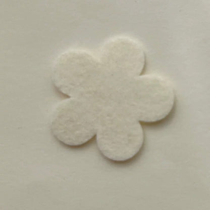 Multicolor Hand-Cut Felt Flowers, 2.5 cm / 1.5 cm Five-Petal Shapes