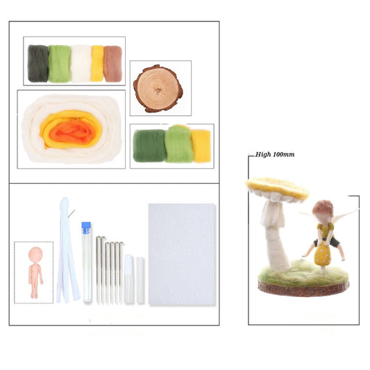 Mushroom Needle Felting Kit