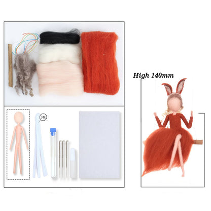 Fox Fairy Car Charm Felting Kit