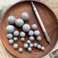 1 cm Colored Solid Wool Felt Balls