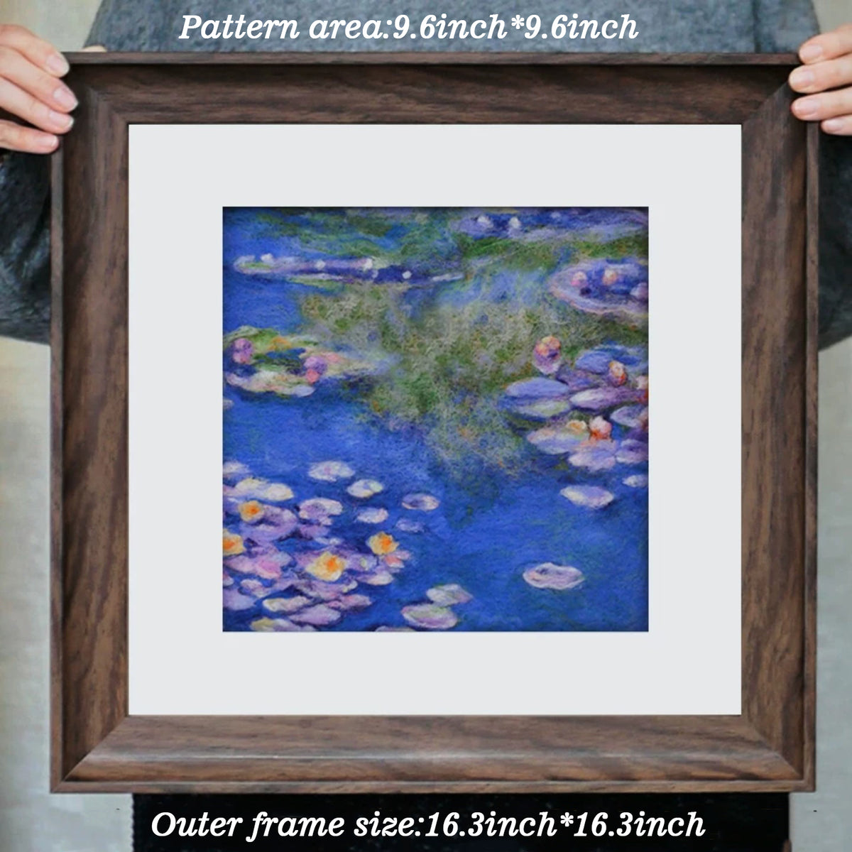 Monet Inspired Felt Picture Frame Decor