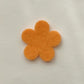 Multicolor Hand-Cut Felt Flowers, 2.5 cm / 1.5 cm Five-Petal Shapes