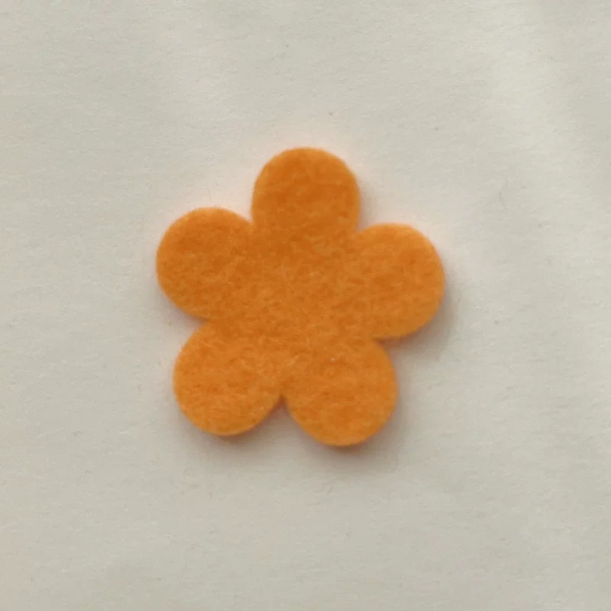 Multicolor Hand-Cut Felt Flowers, 2.5 cm / 1.5 cm Five-Petal Shapes
