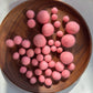 1 cm Colored Solid Wool Felt Balls