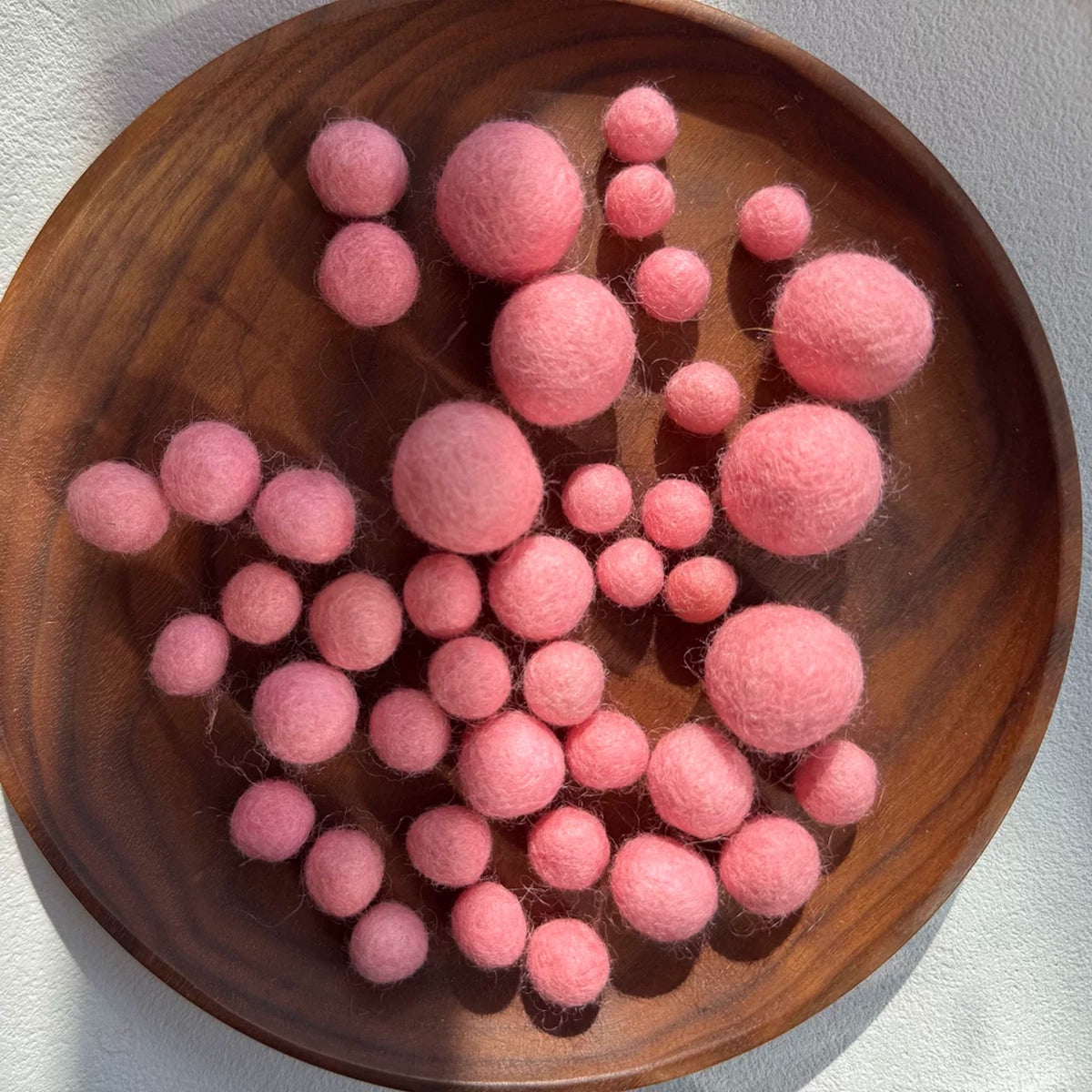 1 cm Colored Solid Wool Felt Balls