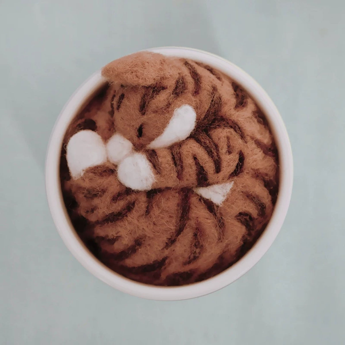 Cat in Flower Pot Needle Felting Kit