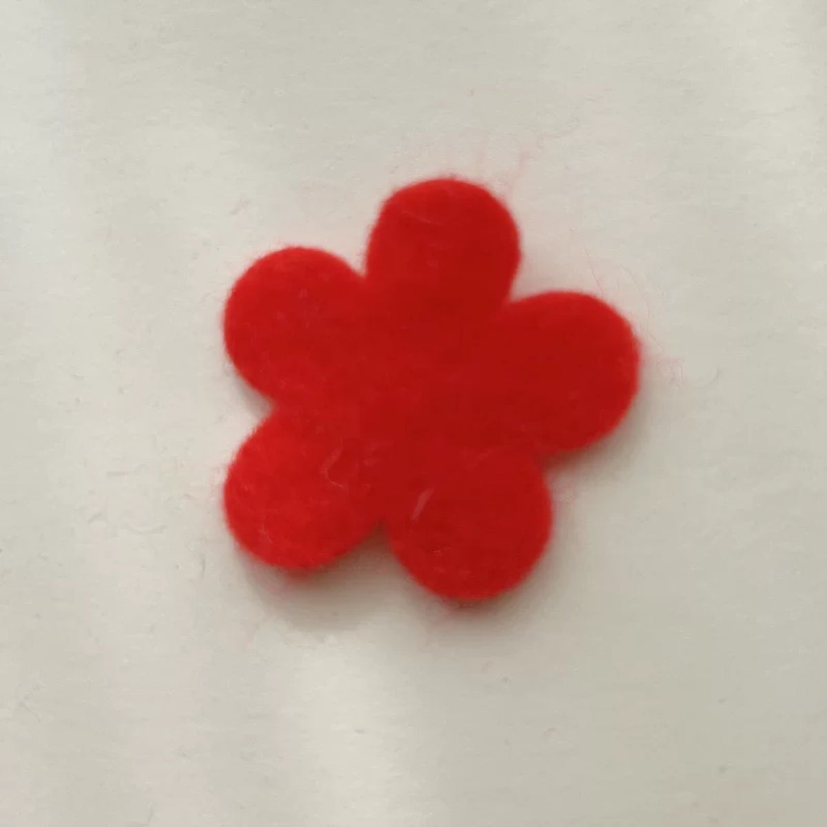 Multicolor Hand-Cut Felt Flowers, 2.5 cm / 1.5 cm Five-Petal Shapes