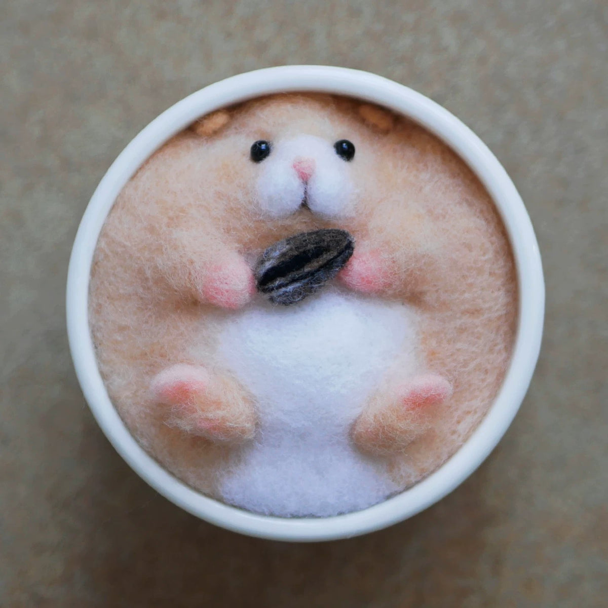Cat in Flower Pot Needle Felting Kit