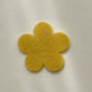 Multicolor Hand-Cut Felt Flowers, 2.5 cm / 1.5 cm Five-Petal Shapes