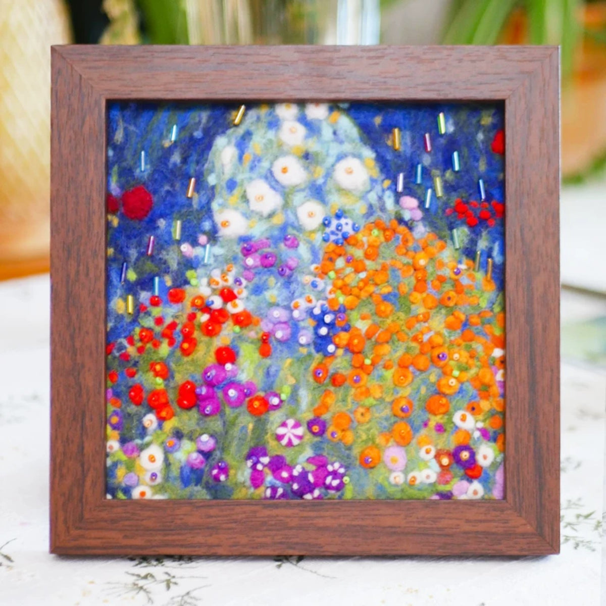 Monet Inspired Felt Picture Frame Decor