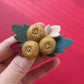 Chestnut Pinecone Berry DIY Craft Kit for Hair Clips, Brooches, Hats and Doll Decorations