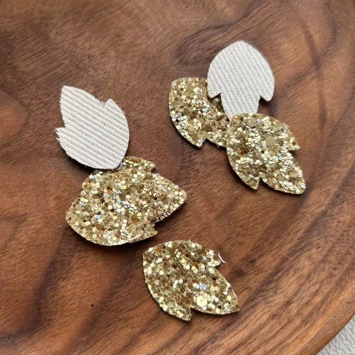 Colorful Pure Wool Felt Leaf Pieces