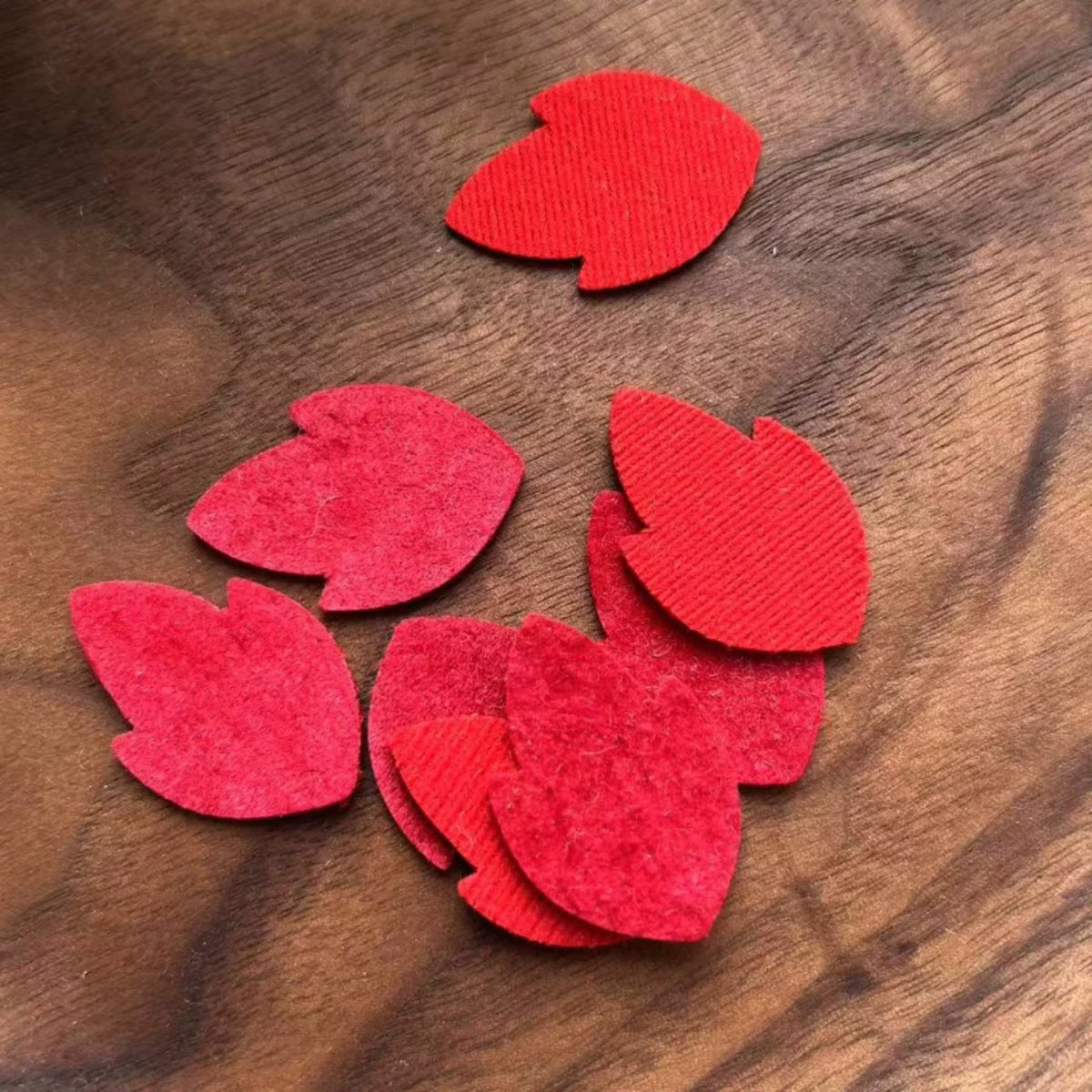Colorful Pure Wool Felt Leaf Pieces