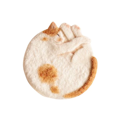 Sleeping Cat DIY Felt Coaster Kit