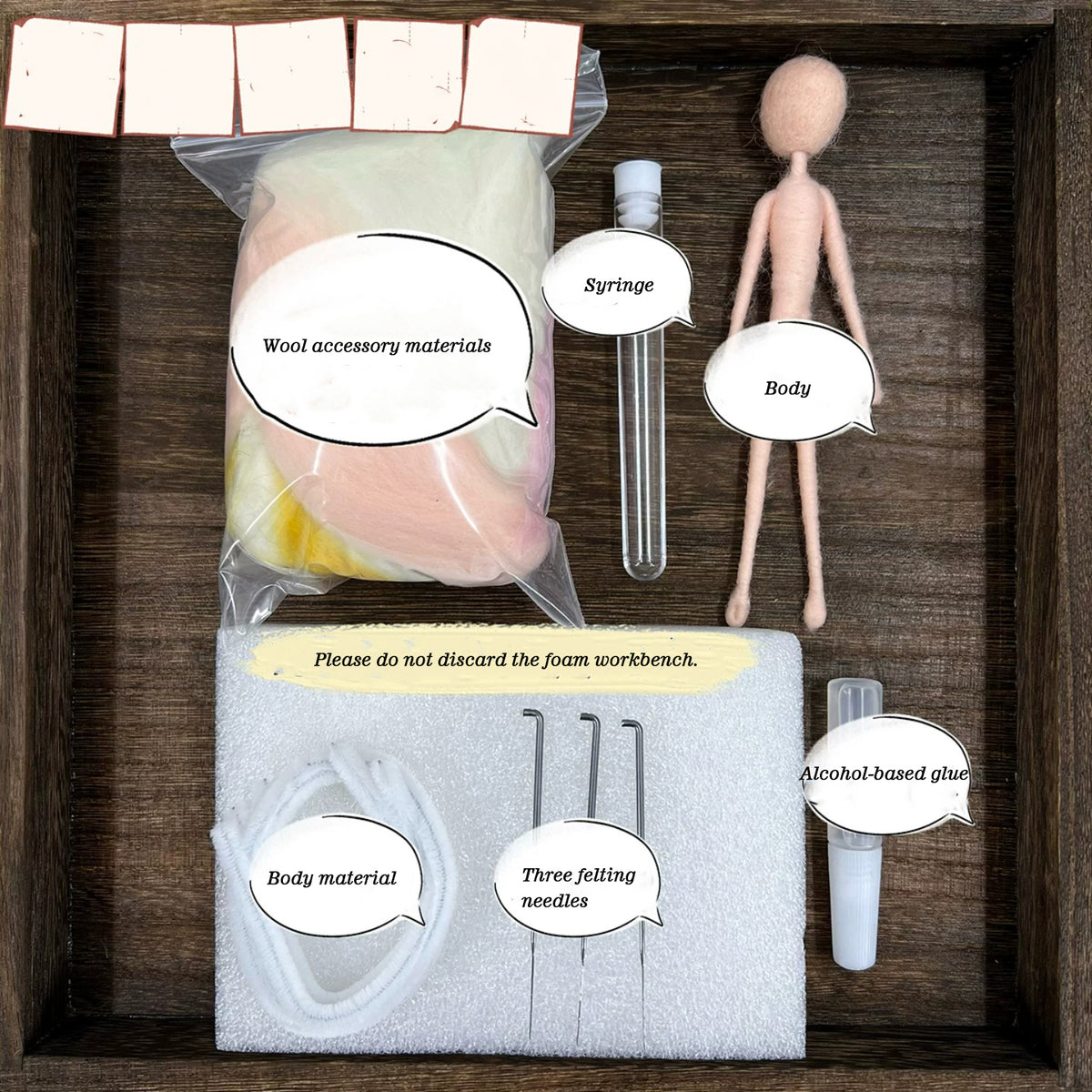 Handmade Angel Needle Felting Kit