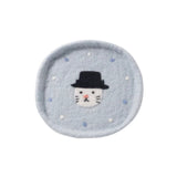 Christmas Cat Felt Coaster Kit with Holiday Decorations