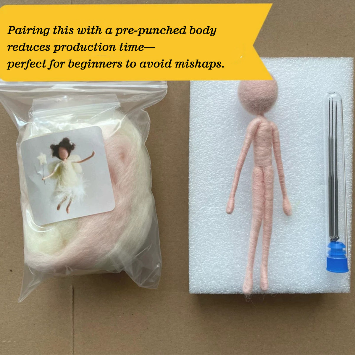 Star Angel Needle Felting Kit