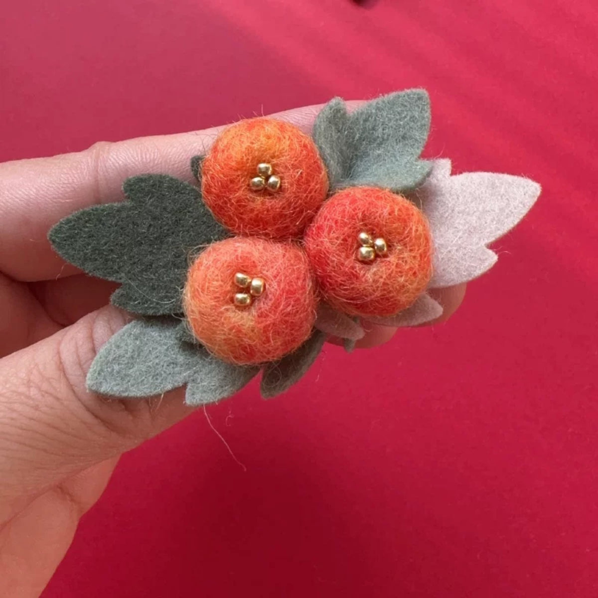 Chestnut Pinecone Berry DIY Craft Kit for Hair Clips, Brooches, Hats and Doll Decorations