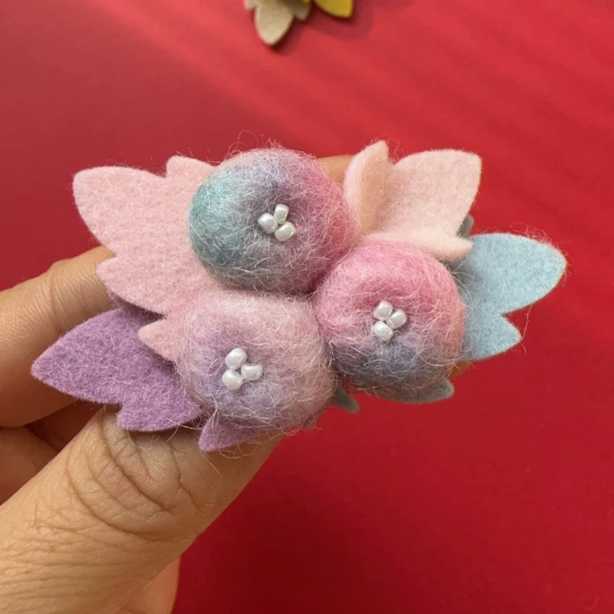 Chestnut Pinecone Berry DIY Craft Kit for Hair Clips, Brooches, Hats and Doll Decorations