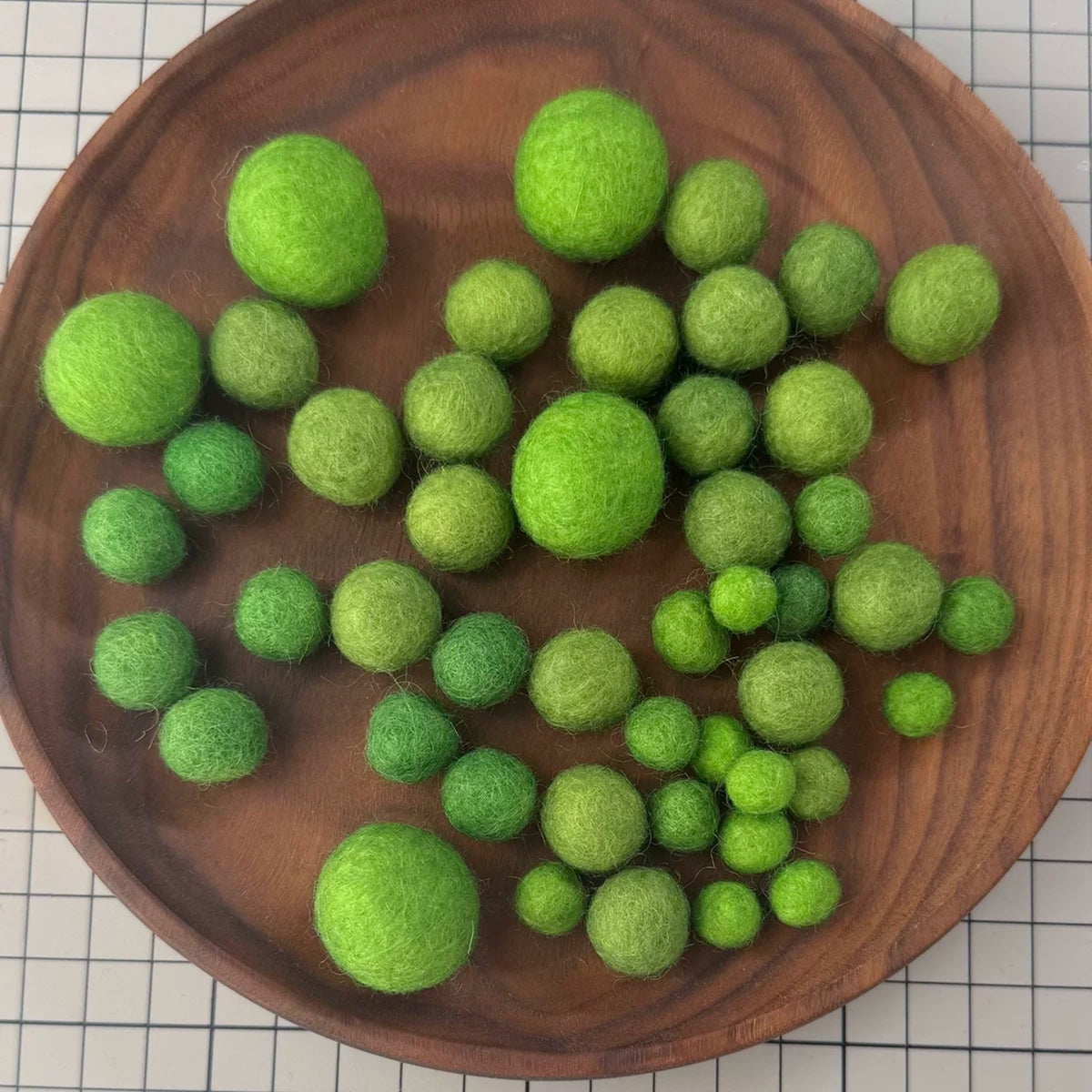 1 cm Colored Solid Wool Felt Balls