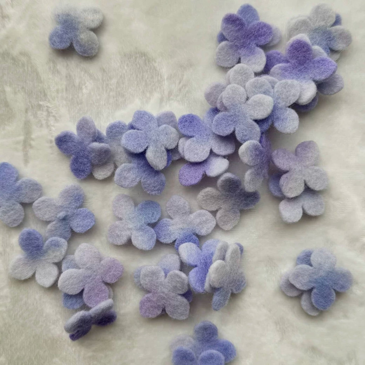 Colorful Hand-Dyed 100% Wool Felt Fabric for Handmade Flowers