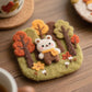 Cute Autumn Coaster Felting Kit