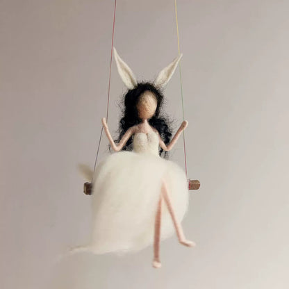 White Fox Fairy Felting Charm Kit
