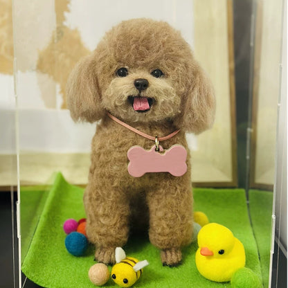 Photo Custom Pet Memorial Felt Sculpture