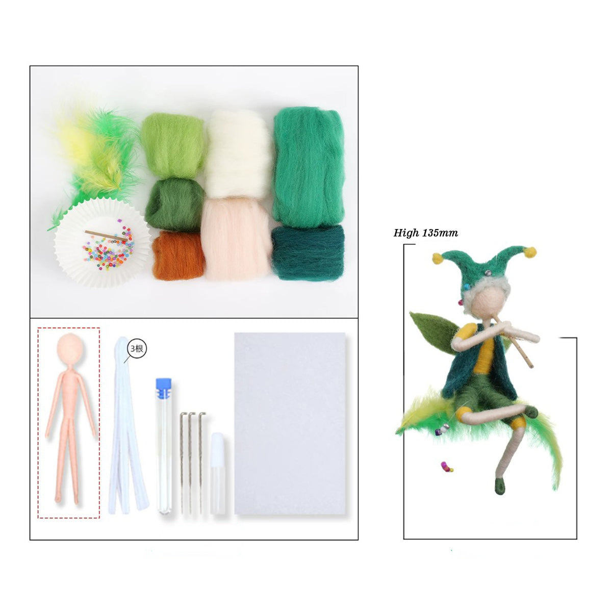 Musical Fairy Needle Felting Kit
