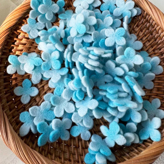 Colorful Hand-Dyed 100% Wool Felt Fabric for Handmade Flowers