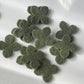 Wool Felt Hydrangea & Green Leaf Craft Set