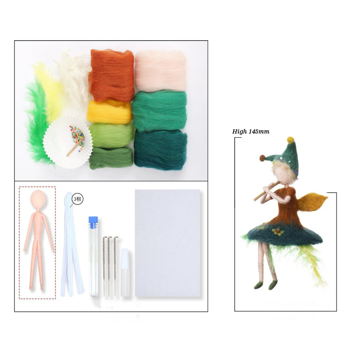 Musical Fairy Needle Felting Kit