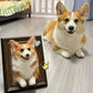 Custom Needle Felted Pet Memorial Portrait Frame