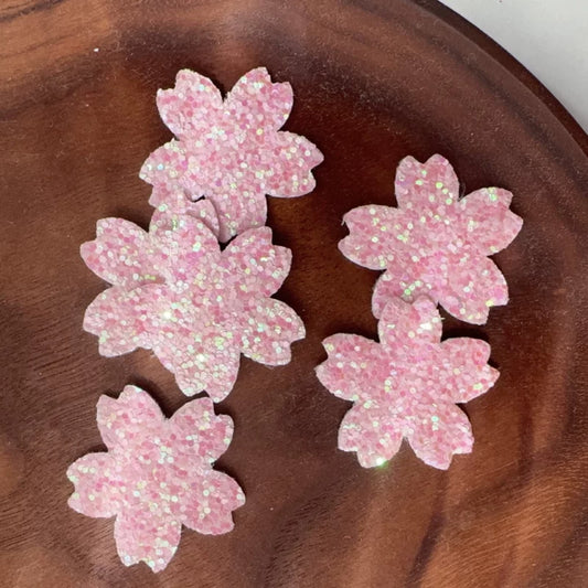 Light Pink Cherry Blossom Felt Pieces for DIY Crafts