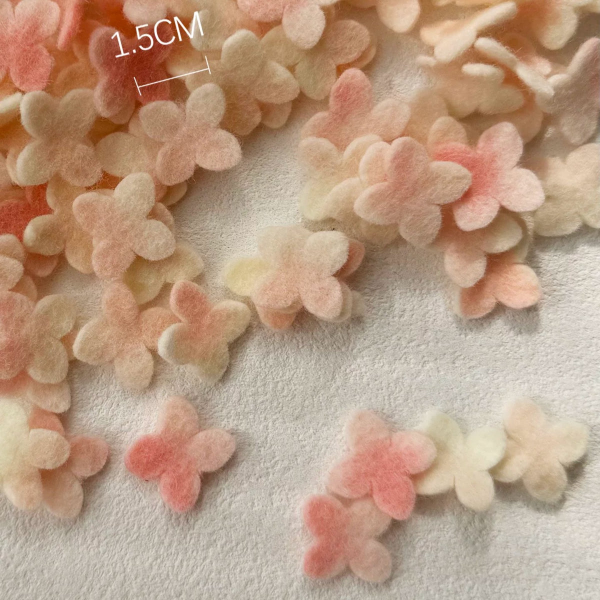 Colorful Hand-Dyed 100% Wool Felt Fabric for Handmade Flowers