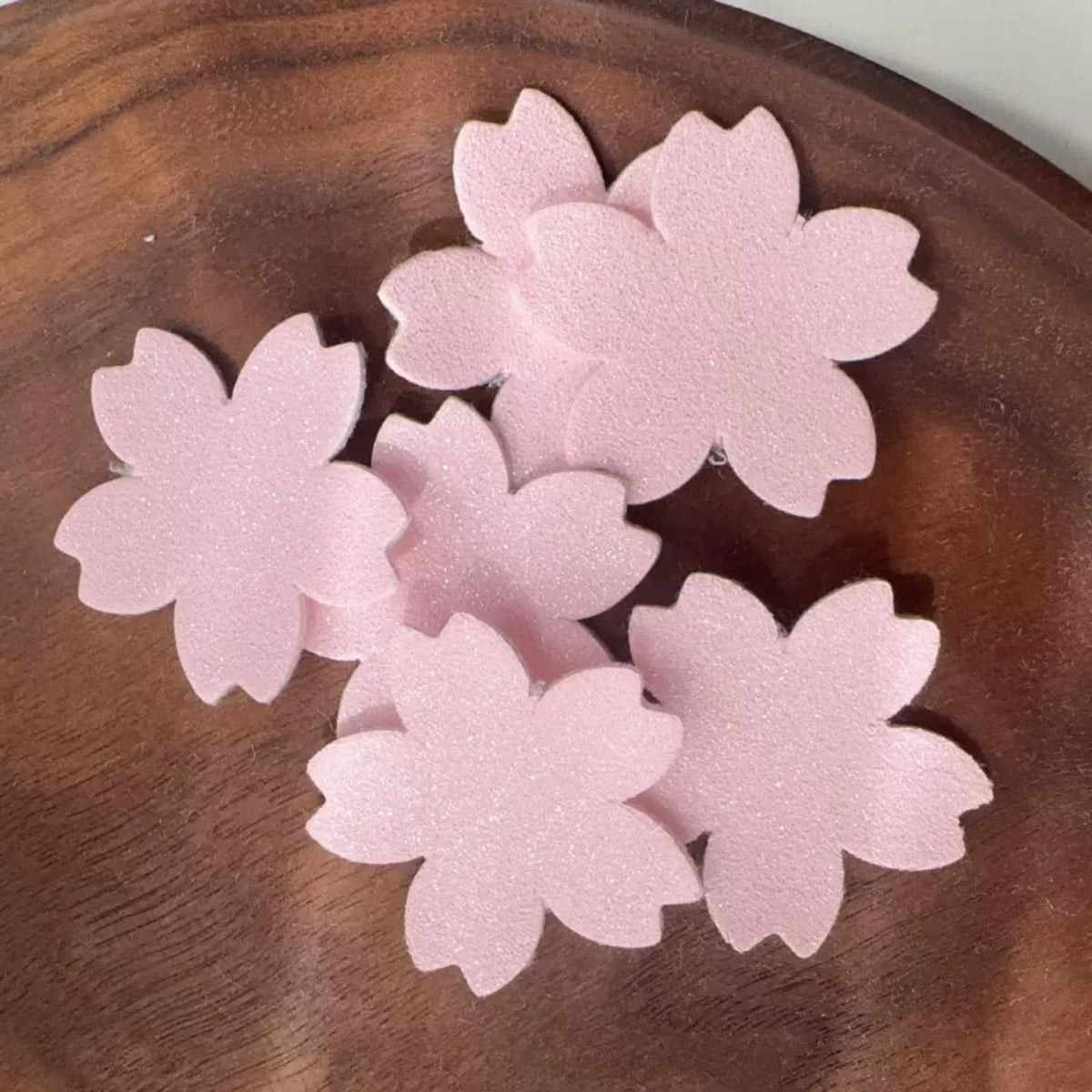 Light Pink Cherry Blossom Felt Pieces for DIY Crafts
