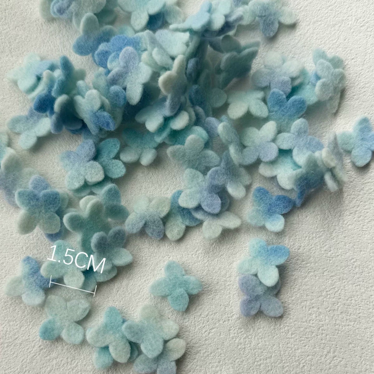 Colorful Hand-Dyed 100% Wool Felt Fabric for Handmade Flowers